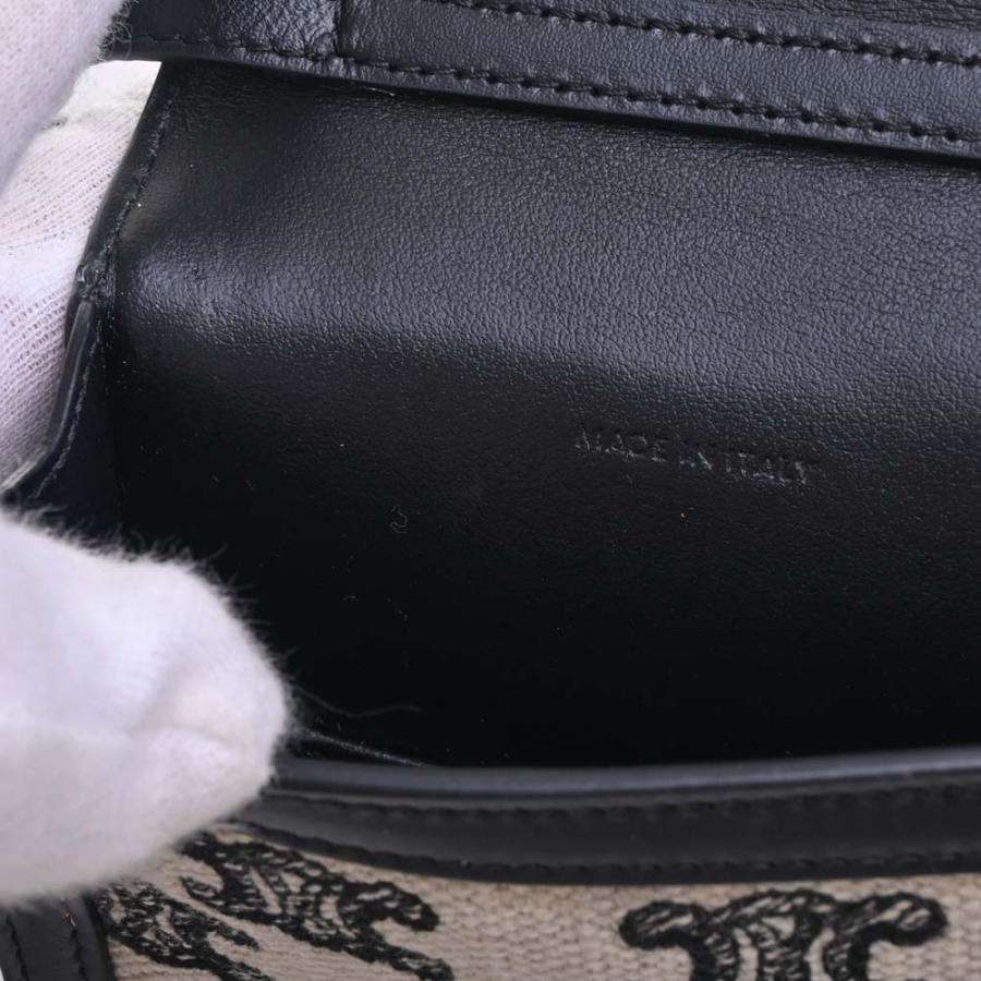 CELINE Celine セリーヌ レザー キャンバス トリオンフ