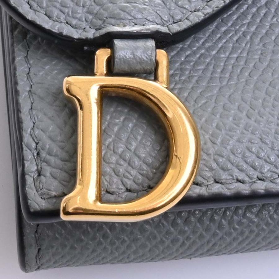 ◇クリスチャンディオール◇レザー/サドル/三つ折り財布/ブランド Christian Dior クリスチャンディオール レザー サドル 三つ折り