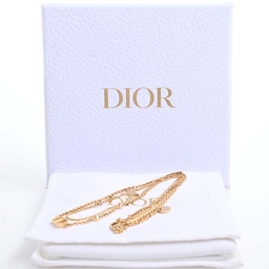 Christian Dior クリスチャンディオール ラインストーン スター ロゴ 
