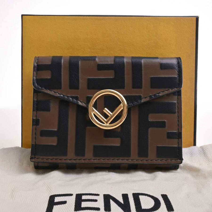FENDI（フェンディ） エフ イズ レザー マイクロ 三つ折り コンパクト