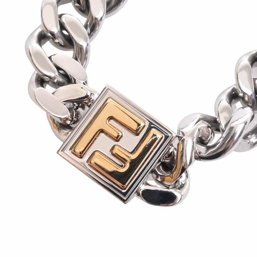 FENDI フェンディ FFロゴ ネックレス 7AJ293 シルバー