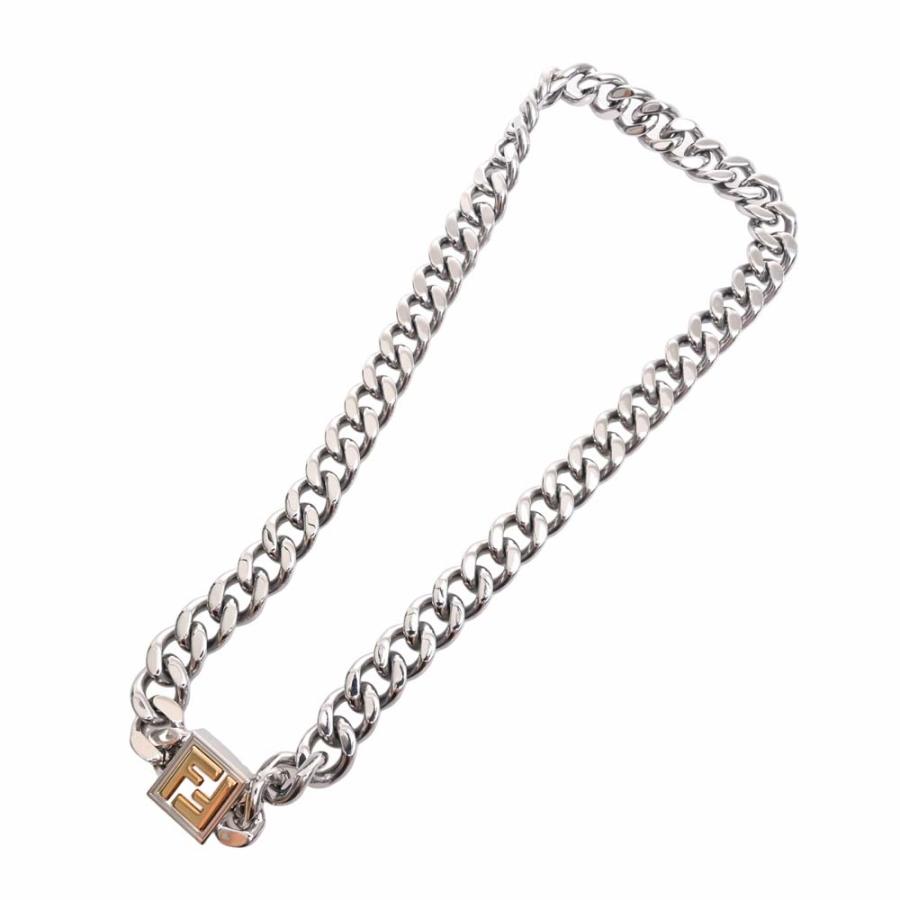 FENDI フェンディ FFロゴ ネックレス 7AJ293 シルバー