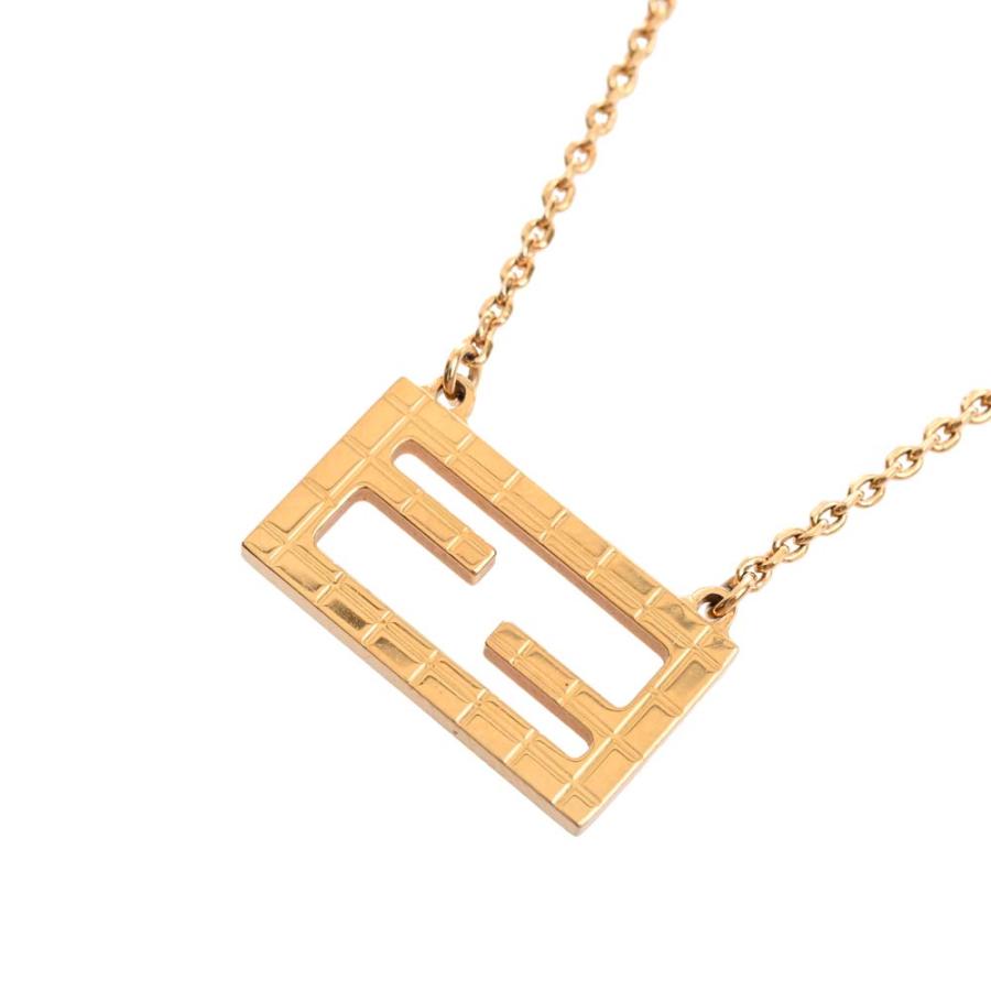 フェンディFENDI ネックレスゴールドバゲットバゲットネックレス