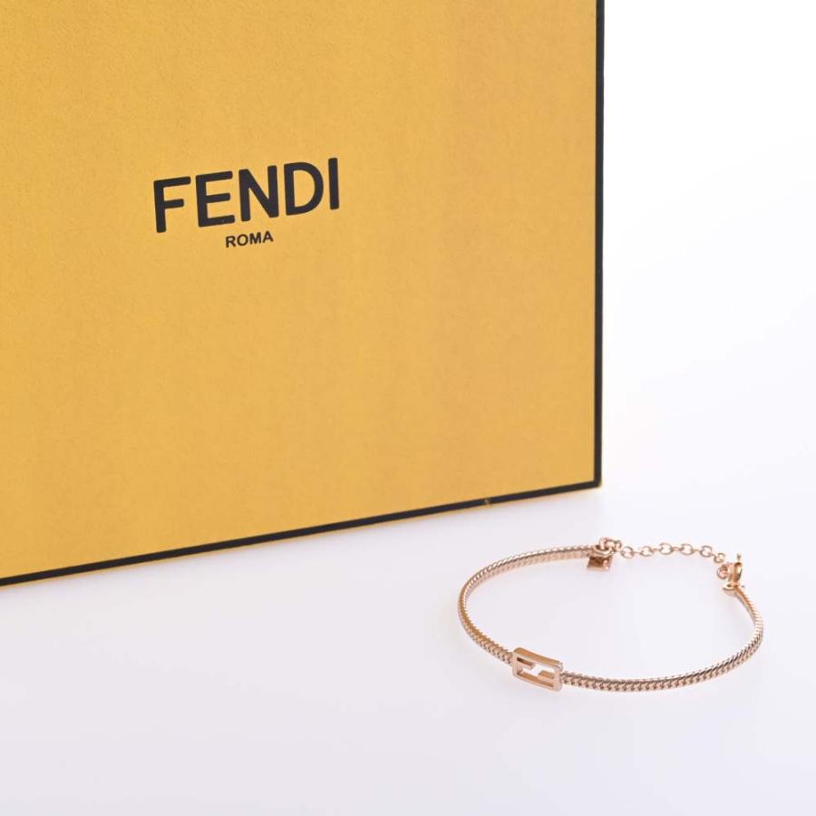 FENDI フェンディ バゲット FFロゴ ブレスレット ピンクゴールド FENDI フェンディ バゲット FFロゴ ブレスレット ピンクゴールド
