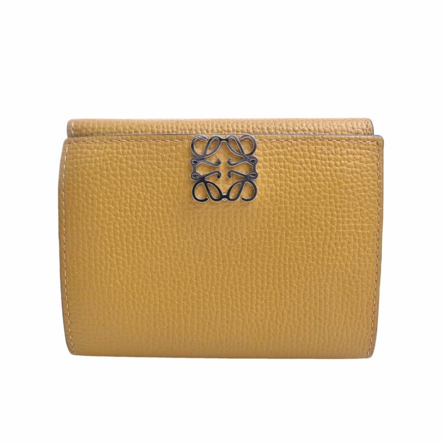 LOEWE ロエベ レザー アナグラム トライフォールドウォレット 三つ折り  