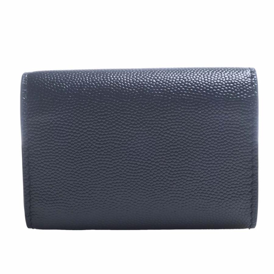 SAINT LAURENT サンローラン レザー 三つ折り コンパクト財布