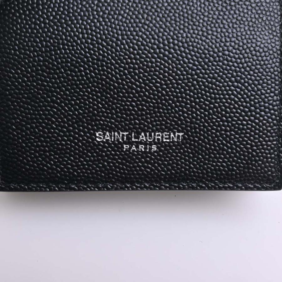 SAINT LAURENT サンローラン レザー 折り畳み式 コインポーチ SAINT LAURENT サンローラン レザー 折り畳み式 コインポーチ