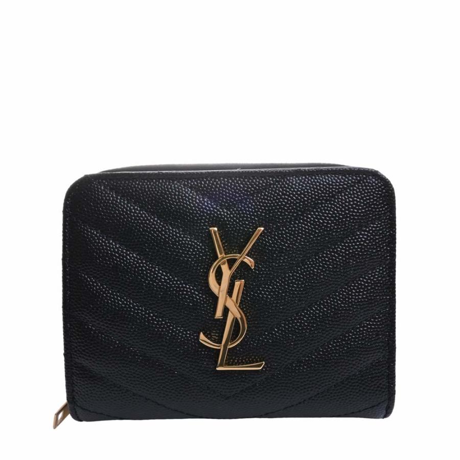 イヴサンローラン YSL カサンドラマテラッセ 2つ折り財布 668288 SAINT LAURENT サンローラン SAINT YSL 2つ折り財布 ラムスキン