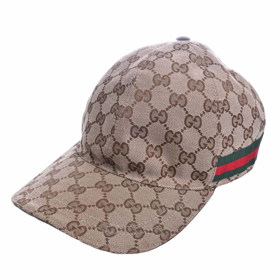 Gucci グッチ GGキャンバス ベースボールキャップ #L 59cm 200035 