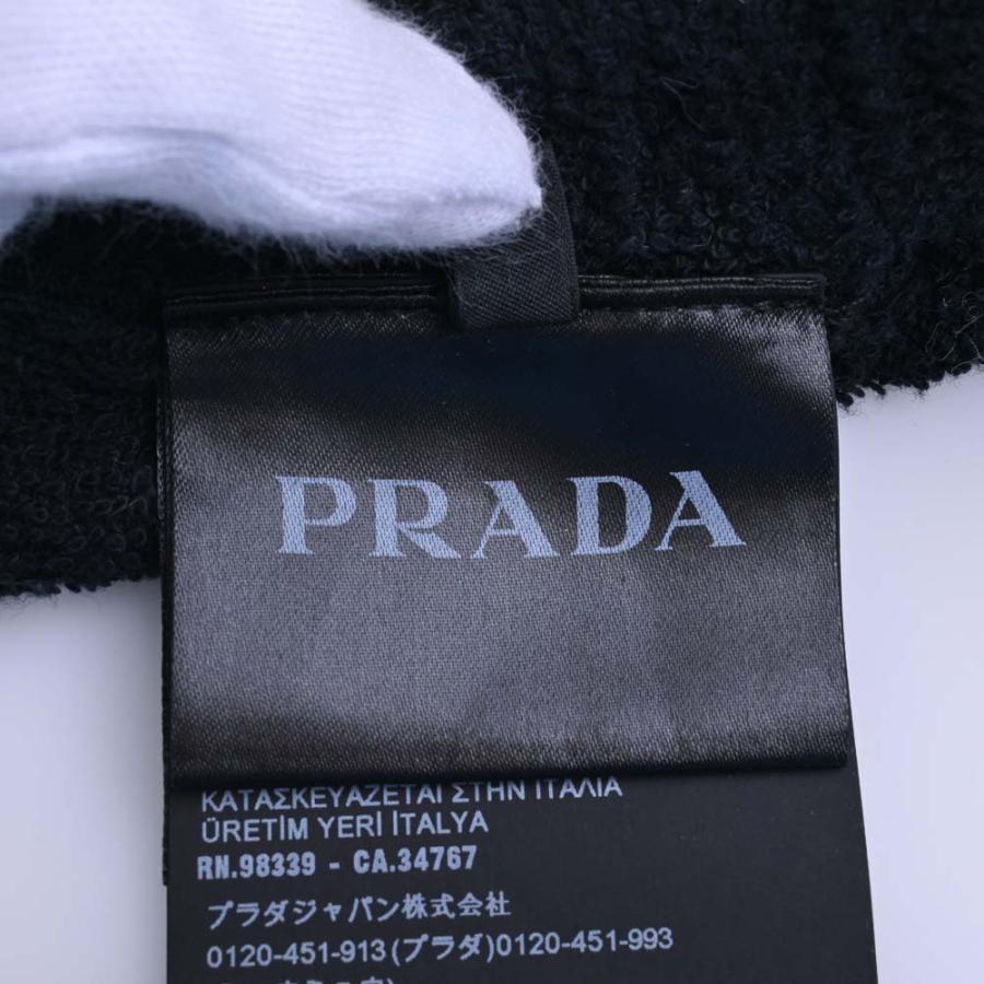 PRADA プラダ コットンテリー トライアングルロゴ ハーフパンツ #M ブラック メンズ by｜b-rakuichi｜03