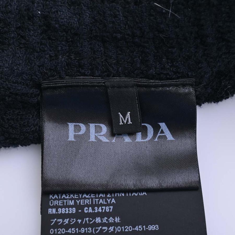 PRADA プラダ コットンテリー トライアングルロゴ ハーフパンツ #M ブラック メンズ by｜b-rakuichi｜04