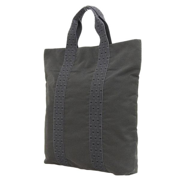 HERMES エルメス キャンバス エールライン カバス トートバッグ グレー 
