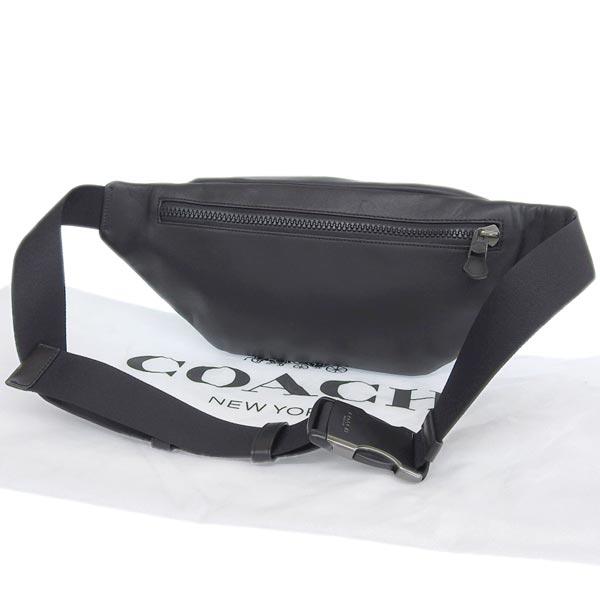 美品＊コーチ ボディバッグ レザー 黒 トラック ベルト バッグ C2716 COACH コーチ C2716 バッグ メンズ ボディバッグ レザー