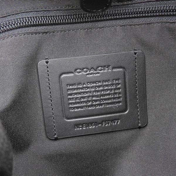 COACH コーチ ナイロン レザー パーフォレイテッド テレイン