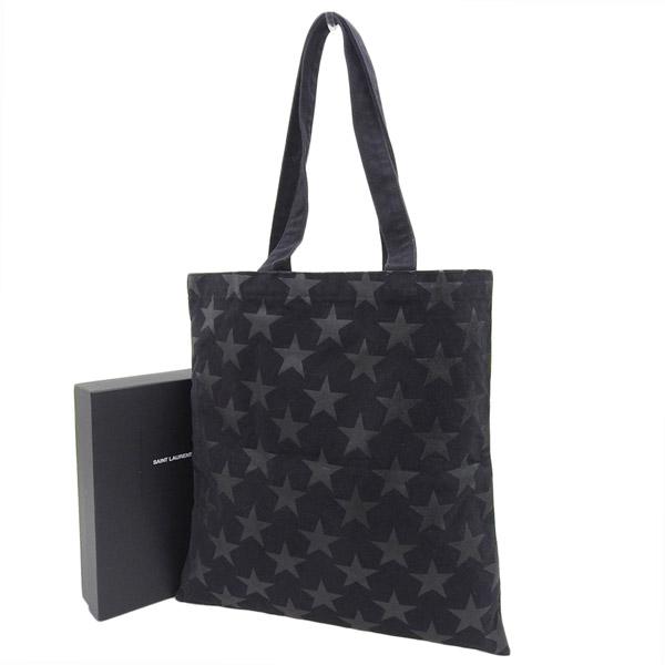 SAINT LAURENT サンローラン コットン 星柄 トートバッグ SAINT LAURENT サンローラン コットン 星柄 トートバッグ