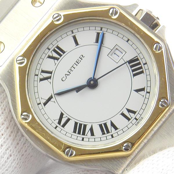 Cartier カルティエ サントスオクタゴンLM ボーイズ オートマ SS gg【時計】｜b-rakuichi｜05