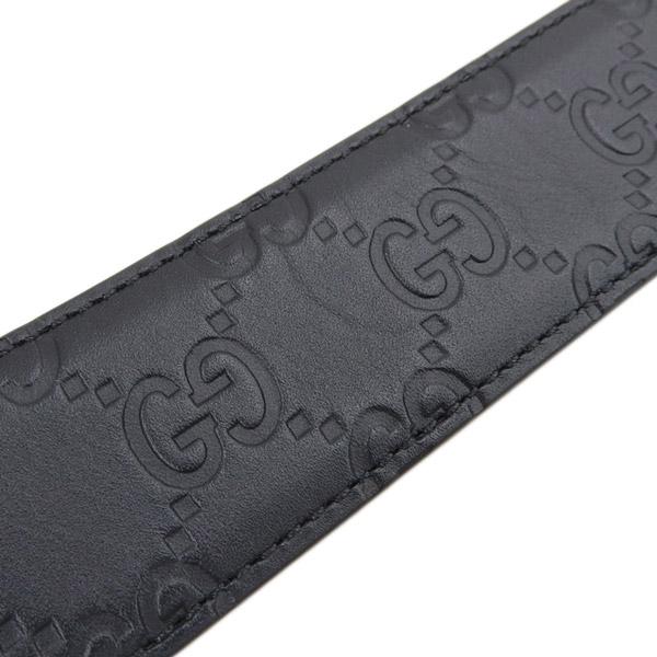 GUCCI ブラックレザーベルト 75-30 Authentic Gucci GG Buckle Leather Belt Black Size 75 (30) | eBay