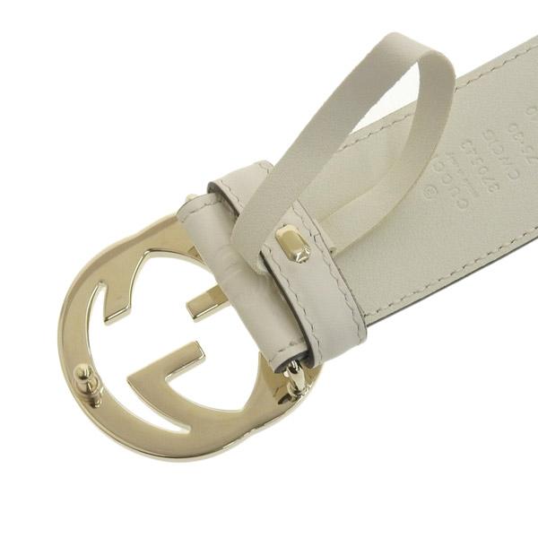GUCCI Gucci グッチ GG レザー インターロッキングG ベルト #75