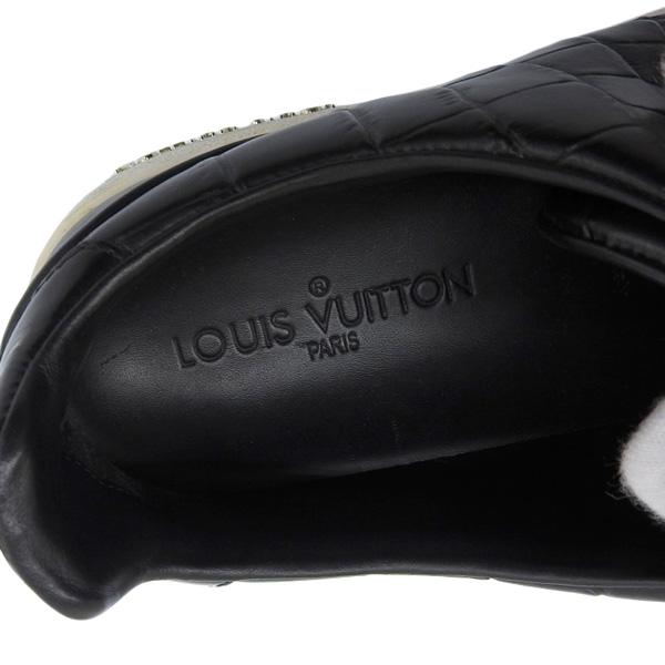 LOUIS VUITTON ルイヴィトン レザー クロコ型押し スニーカー LOUIS VUITTON ルイヴィトン レザー クロコ型押し スニーカー