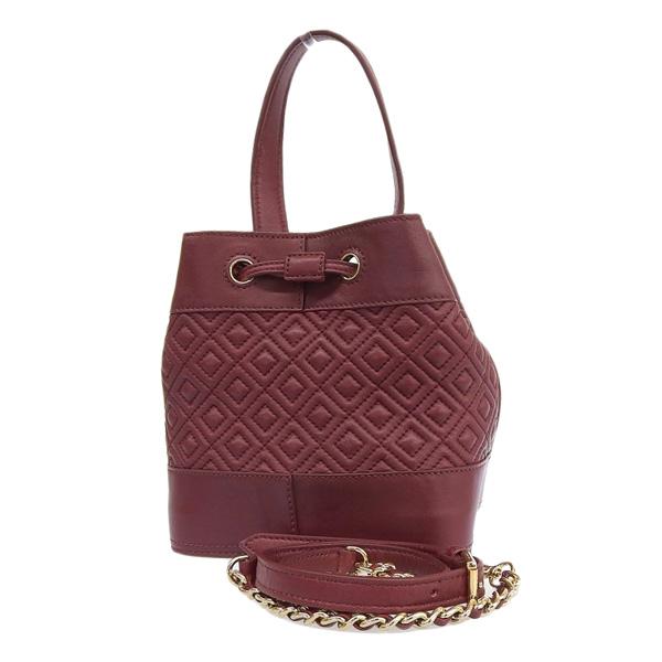 TORY BURCH トリーバーチ レザー 巾着型 2WAY チェーン