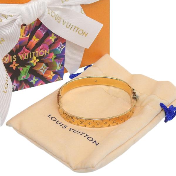 LOUIS VUITTON ルイヴィトン カフ ナノグラム バングル #M