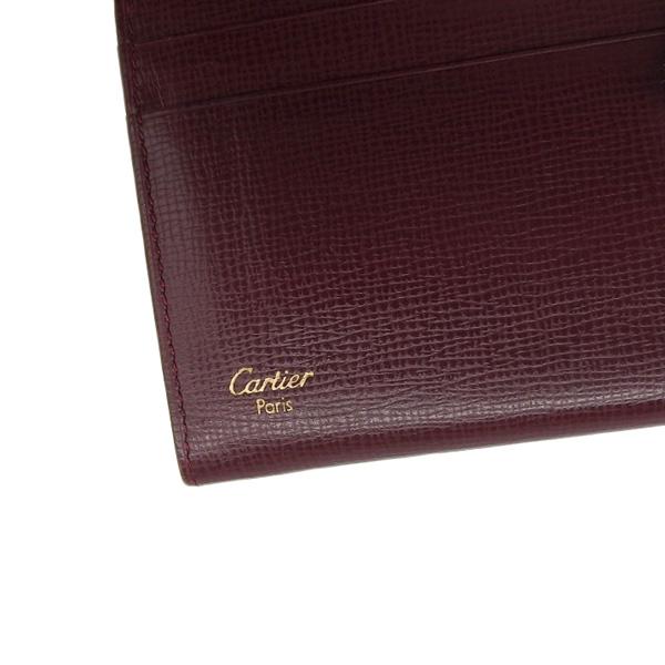 Cartier カルティエ マスト レザー 二つ折り カードケース L3000171 ボルドー レディース gy｜b-rakuichi｜08