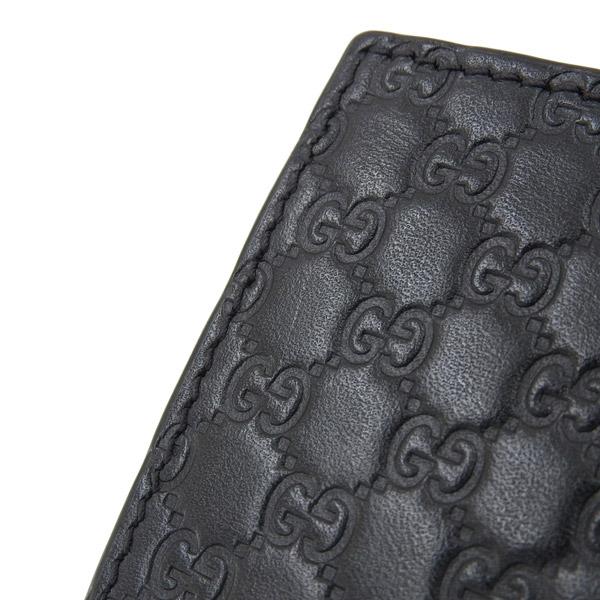 GUCCI Gucci グッチ マイクログッチシマ レザー マネークリップ