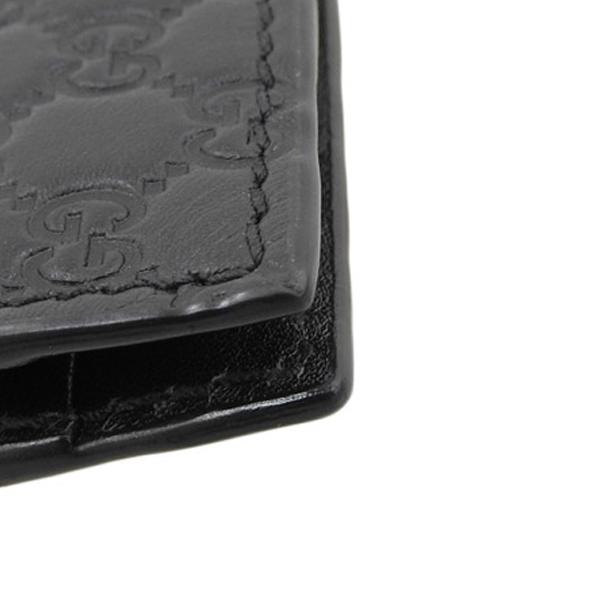 GUCCI グッチ 財布 マネークリップ マイクログッチシマレザー ブラック 楽天市場】GUCCI グッチ マネークリップ付き折り財布メンズ