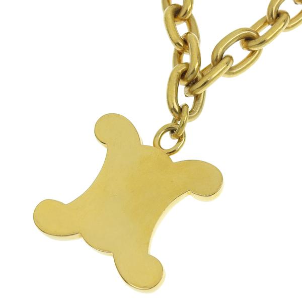 CELINE チェーン　ネックレス　トリオンフ　11連　ゴールド CELINE - セリーヌ ネックレス トリオンフ ネックレス ゴールド