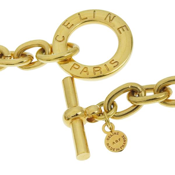CELINE ゴールド ウォレットチェーン ネックレス約90cm CELINE(セリーヌ) チェーンネックレス ゴールド｜【公式