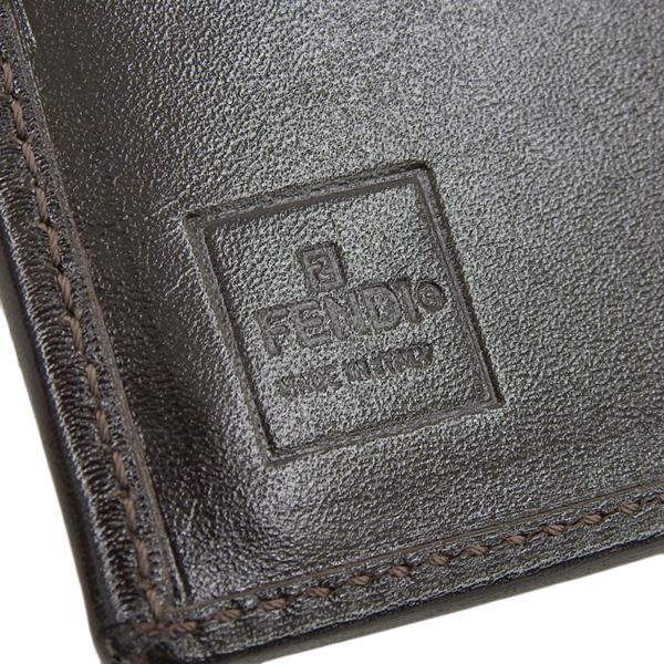 美品✨レア　フェンディ　折り財布　がま口　ズッカ　キャンバス　レザー　ブラウン 楽天市場】フェンディ FENDI 財布 長財布 ズッカ ブラウン 茶