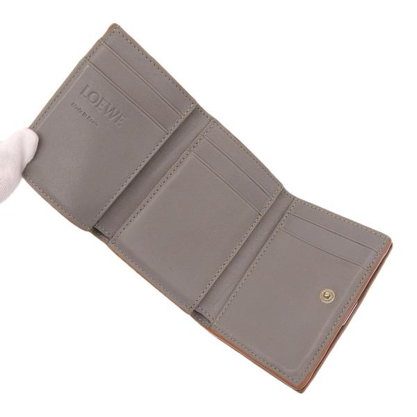 LOEWE ロエベ レザー アナグラム トライフォールドウォレット 三 LOEWE ロエベ レザー アナグラム トライフォールドウォレット 三