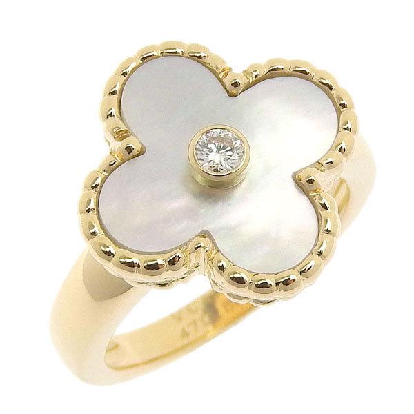 有名人芸能人 6 6g 47 リング 1pダイヤモンド K18yg アルハンブラ ヴァンクリーフ アーペル Arpels Cleef Van B楽市本店 レディースアクセサリー Www Affaires Sociales Gouv Cg