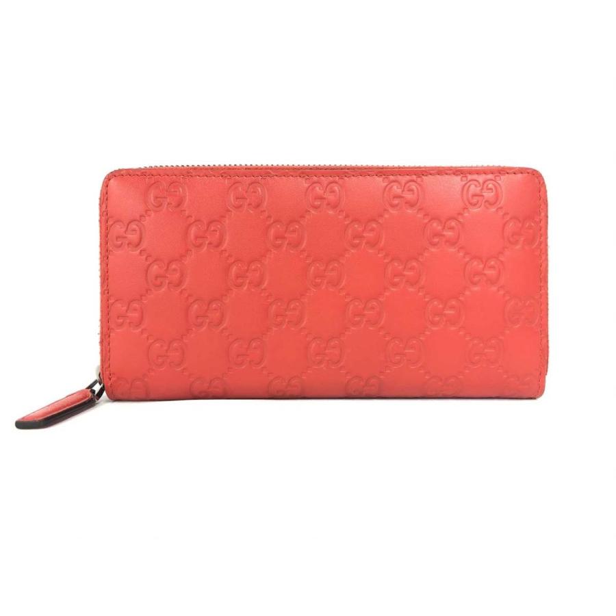 特価良品 緊急セール B楽市本店 本物 Gucci グッチ シマレザー ラウンドファスナー長財布 赤 財布 R ブランド楽市 年中無休 Panamaprobeis Com
