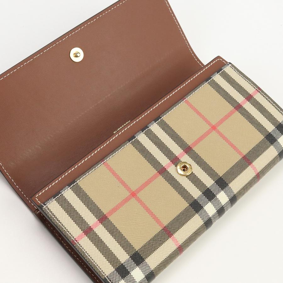 BURBERRY バーバリー コンチネンタルウォレット 二折財布小銭入付き レザー レディース 【中古】｜b-rakuichi｜08