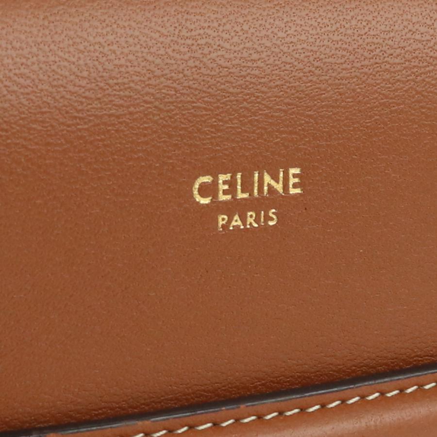 CELINE セリーヌ フラップ付きモバイルポーチ トリオンフキャンバス 10G33 2CQD 04LU ポーチ PVC レディース 【中古】｜b-rakuichi｜07