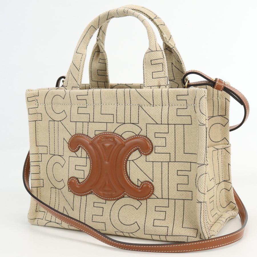 CELINE セリーヌ スモール カバ タイス 19916 2ERQ 02NT トートバッグ ジャガード レディース 【中古】｜b-rakuichi｜03