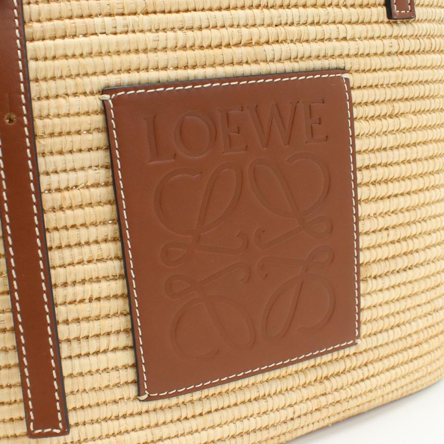 LOEWE ロエベ スクエア バスケットバッグ A223099X02 カゴバッグ ラフィア レディース 【中古】｜b-rakuichi｜08