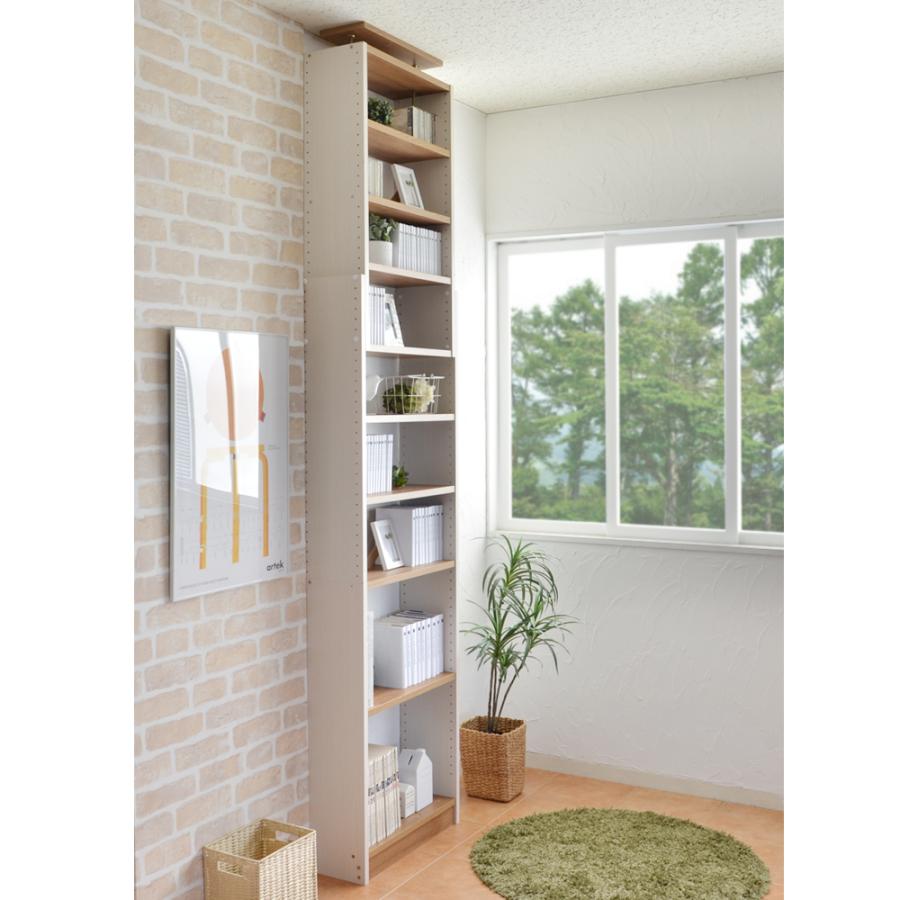 本州のみのご発送となります】ブラウン シェルフ 本棚 地震対策 本州