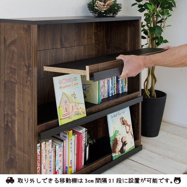タカシン家具工業 本棚 絵本棚 ディスプレイ ラック 収納 大容量 子供