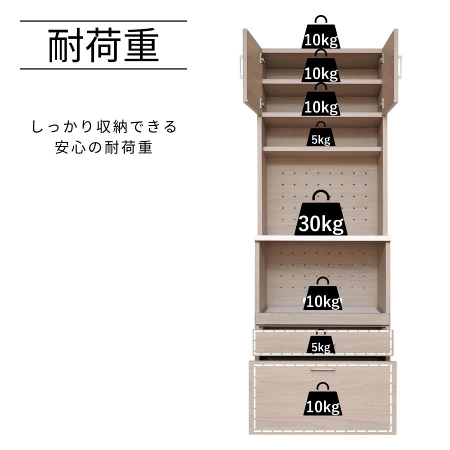 タカシン家具工業 キッチン収納ラック クッチーナ cu-1860sr レンジ台