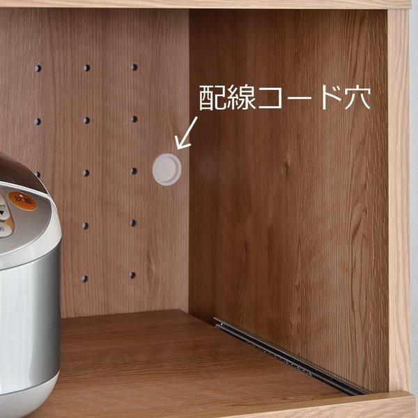 レンジ台 ゴミ箱 KR-1360 収納 レンジボード おしゃれ 棚 ごみ箱上ラック キッチンラック ラック ごみ箱 キッチン収納 シンプル 木製 約61cm幅 日本製|b-room|08