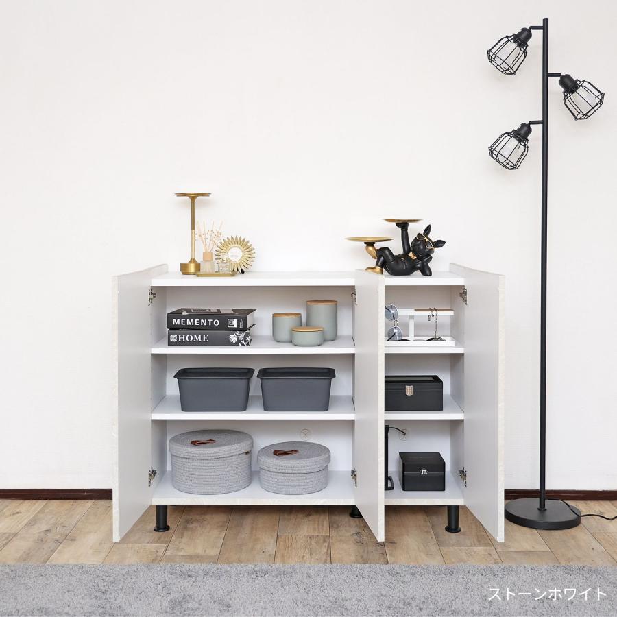 スタイリッシュ サイドボード MD-8511T グレー×ホワイト 楽天市場】【ふるさと納税】幅110cm 石目模様がオシャレなキャビネット