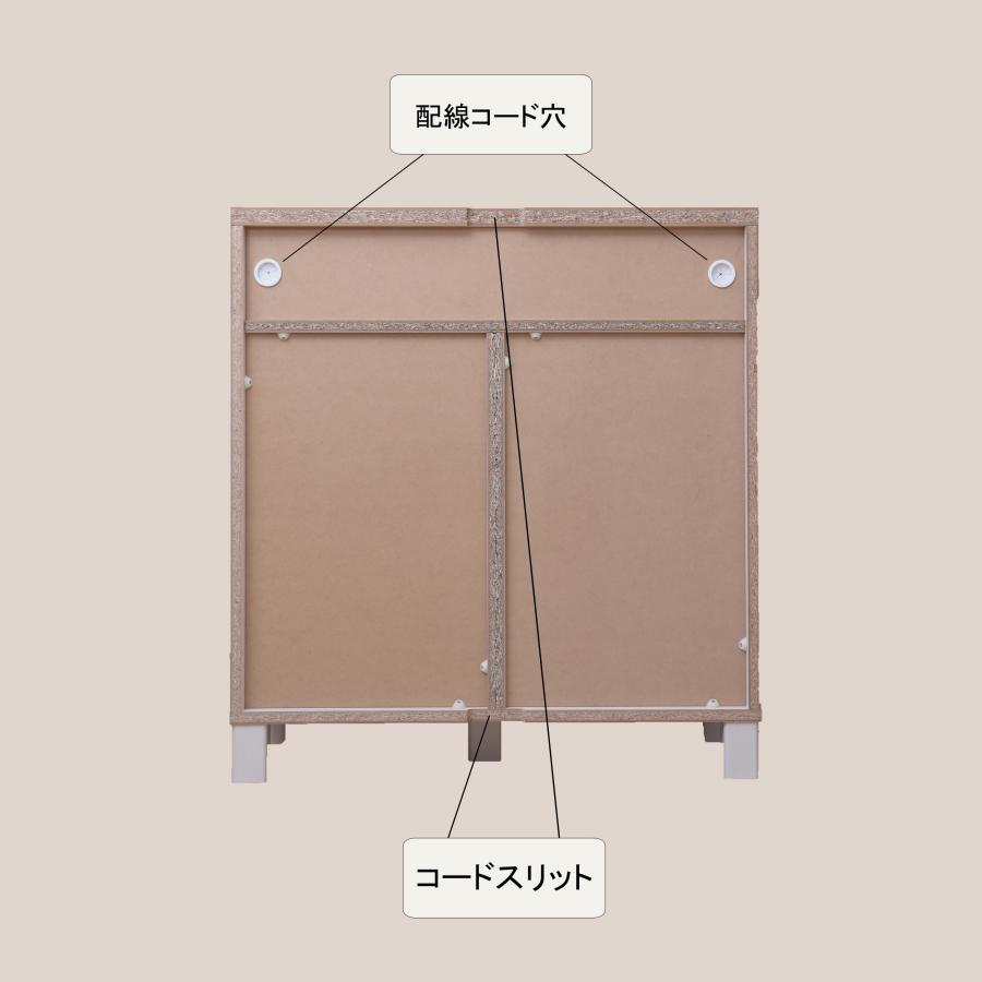 タカシン家具工業 キャビネット 木製 本棚 リビング収納 2列