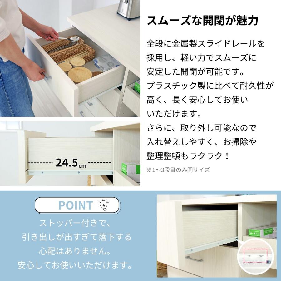 タカシン家具工業 キッチンカウンター レンジ台 箱型棚 おしゃれ