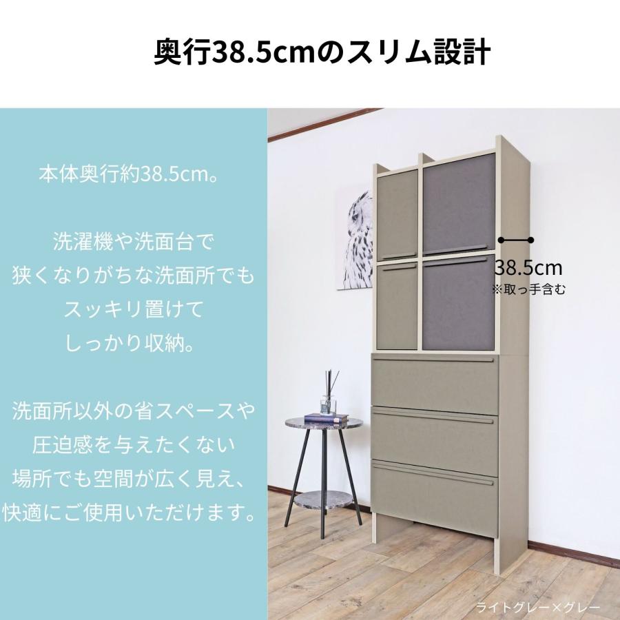 ランドリー 引出内布付き 幅108×奥行27.5×高さ45.5cm R1107 recommendo_do-lupk45high