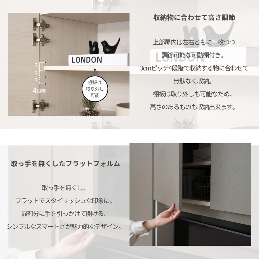 タカシン家具工業 WSシリーズ【セット販売】テレビ台 55型 壁面収納