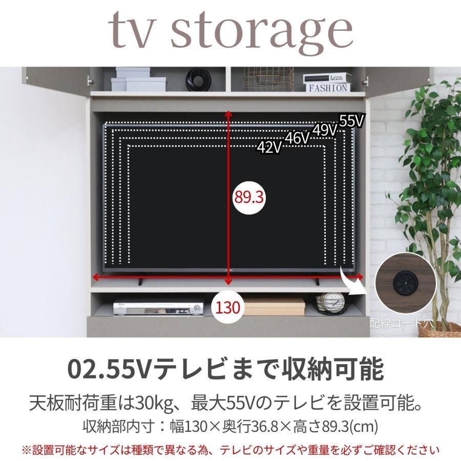 タカシン家具工業 WSシリーズ【セット販売】テレビ台 55型 壁面収納