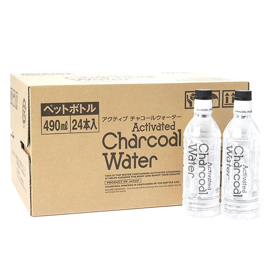 【正規販売店】アクティブ チャコールウォーター【24本(490ml×24)】炭 ダイエット むくみ 吸収 SUMI シンビシン | 
