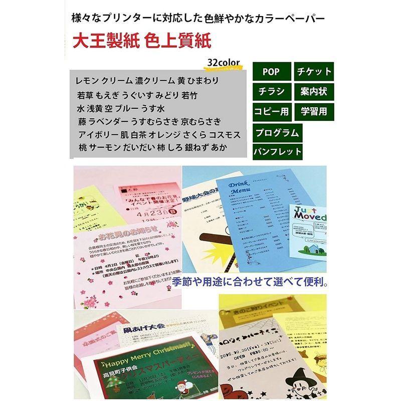 売り切り御免 色上質紙 大王製紙 中厚口 カラーペーパー クリーム 選べる25色 1000枚 A3 その他ノート 紙製品 Florestasa Com Br